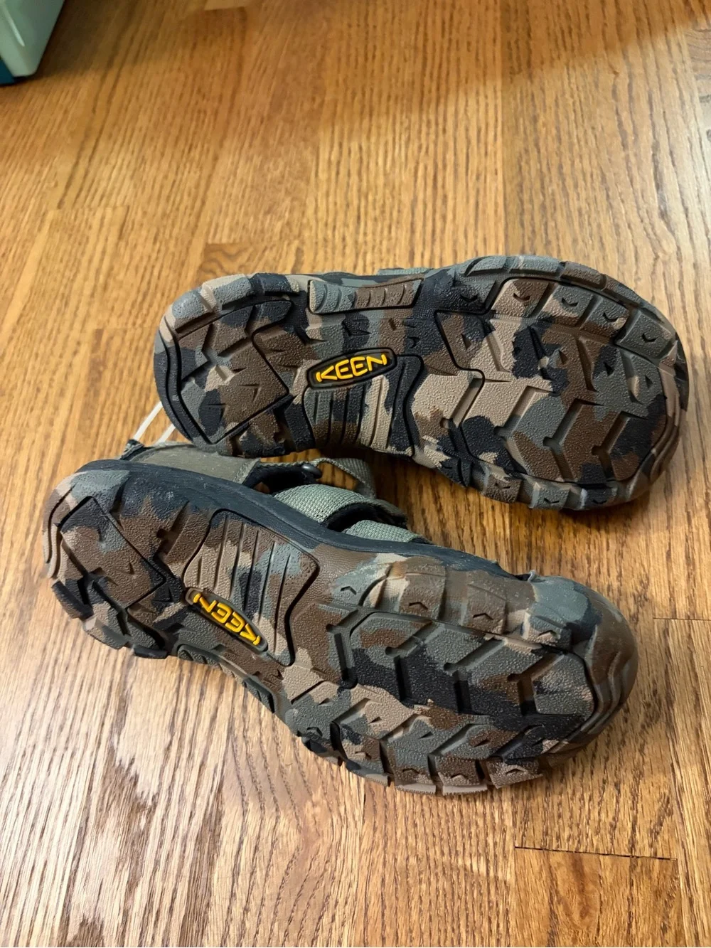 Keen Kids Camo Green and Brown Closed-Toe Sandals